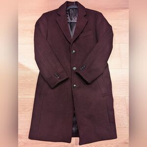 Unisex Men's Women's Classic Wool Coat